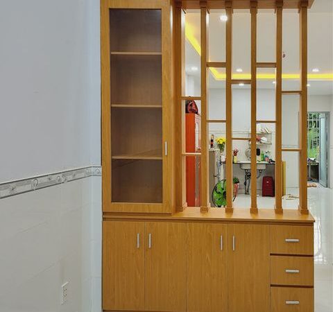 Kệ lam gỗ phòng khách kết hợp kệ tivi 1600mm