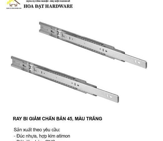 Ray bi ngăn kéo Hafele giảm chấn 400mm
