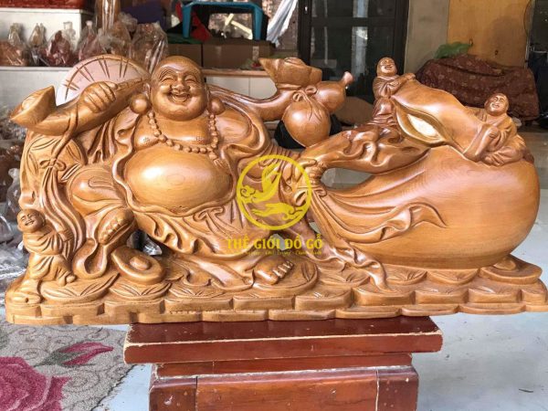Tượng di lặc kéo bao tiền tam phúc