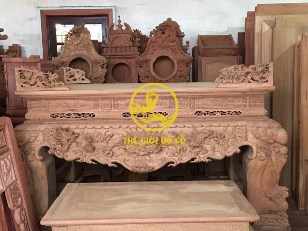 Combo Sập thờ chân 24 đục tay