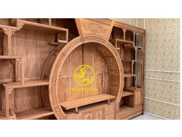 Tủ cổng kết hợp vách ngăn để rượu