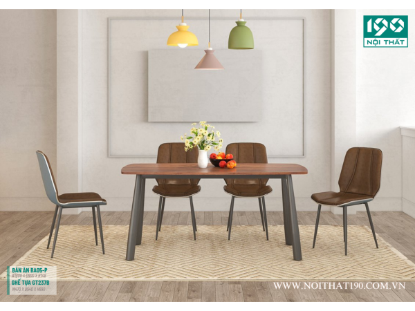 Bộ bàn ăn BA05, Ghế tựa GT237B