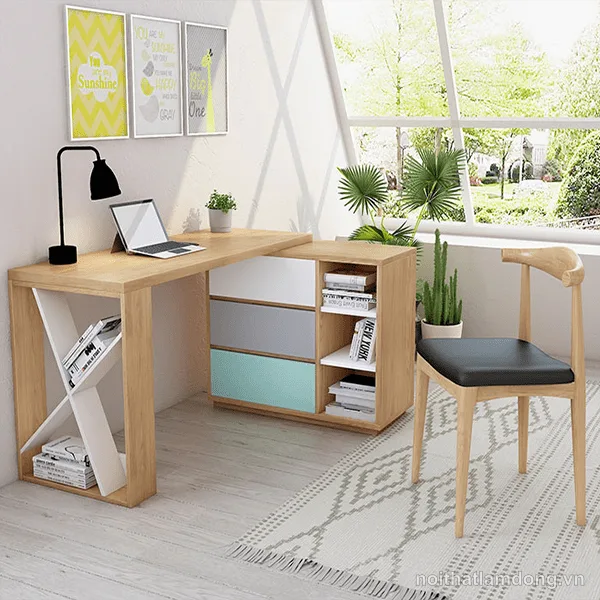 Bàn làm việc nhỏ gọn bằng gỗ công nghiệp GHS-4682