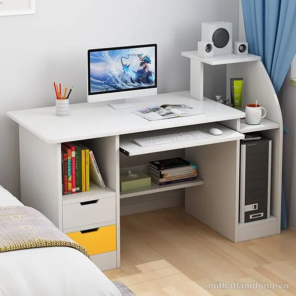 Bàn làm việc nhỏ gọn bằng gỗ MDF cốt lõi xanh GHS-41404