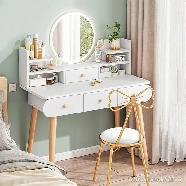 Bàn trang điểm gỗ thiết kế đơn giản GHS-41633