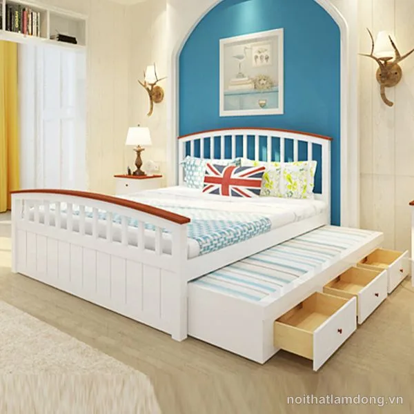 Giường Gỗ phong cách Bắc Âu GHS-935