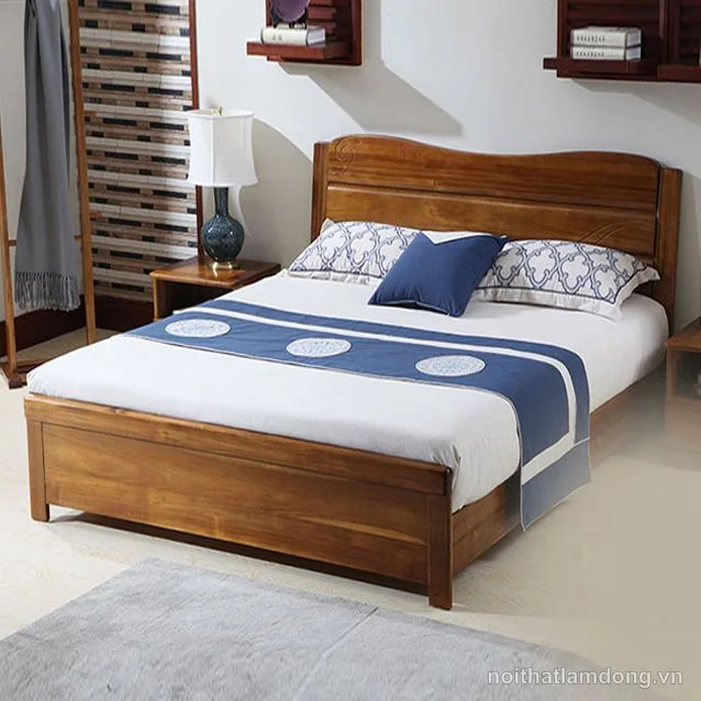Giường gỗ phong cách cổ điển GHS-948