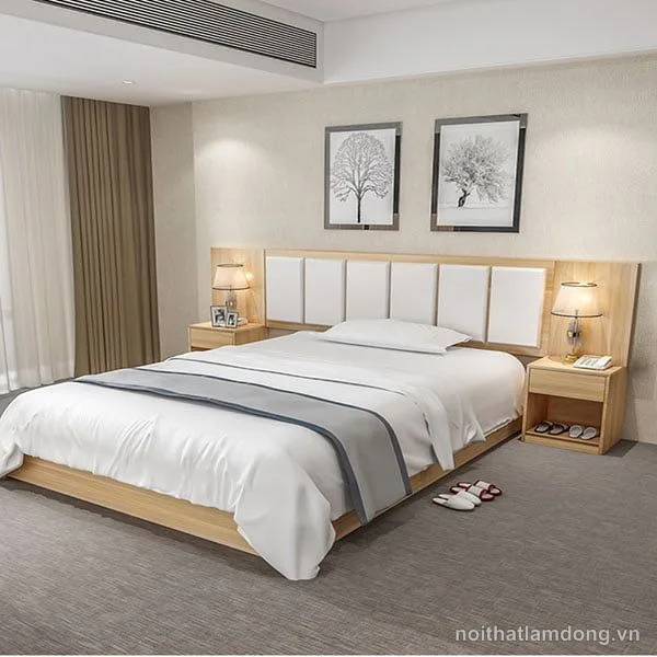 Giường ngủ cao cấp thiết kế sang trọng GHS-9206