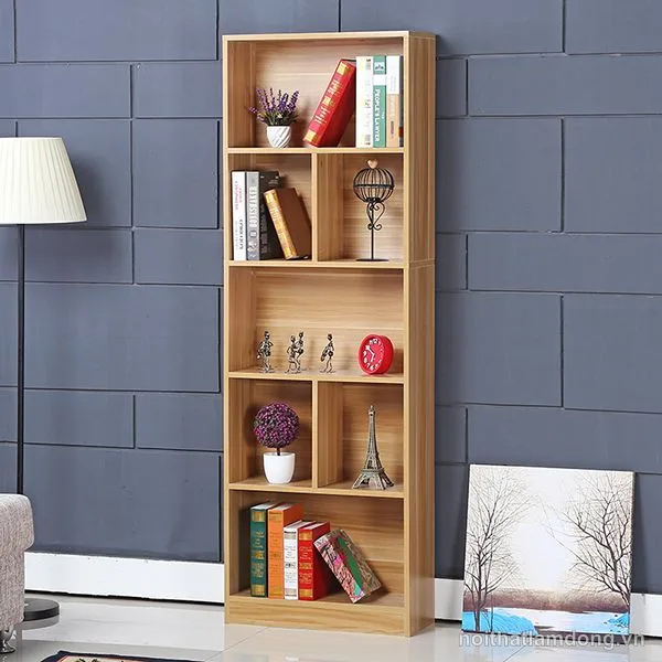 Kệ sách gỗ nhiều tầng 60cm thiết kế đơn giản GHS-2551