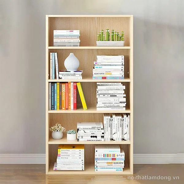 Kệ sách gỗ công nghiệp đẹp phủ melamine GHS-2404