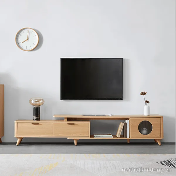 Kệ tivi bằng gỗ phong cách thanh lịch GHS-3374