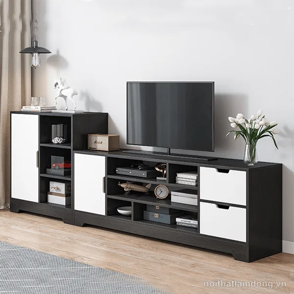 Kệ tivi gia đình thiết kế tiện lợi bằng gỗ GHS-3492