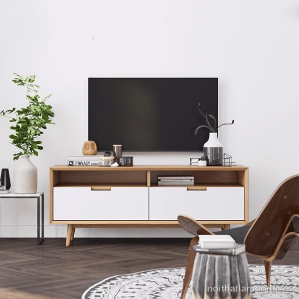 Kệ tivi nhỏ gọn bằng gỗ công nghiệp cho gia đình GHS-3502