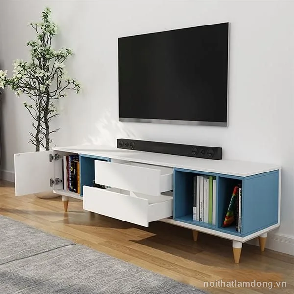 Kệ tivi nhỏ gọn phong cách hiện đại bằng gỗ GHS-3462