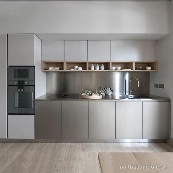 Mẫu tủ bếp đa năng hình chữ I GHS-51776