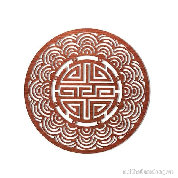 Tấm ốp bàn thờ họa tiết Mandala CNC GHS-706