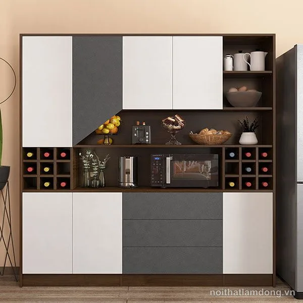 Tủ bếp đa năng bằng gỗ công nghiệp MDF lõi xanh GHS-51208