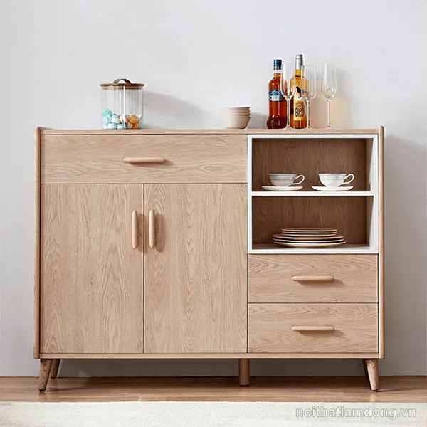 Tủ bếp gỗ sồi chất lượng cao GHS-5983