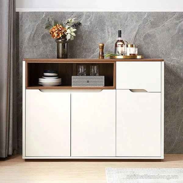 Tủ bếp hiện đại bằng gỗ công nghiệp MDF GHS-51373