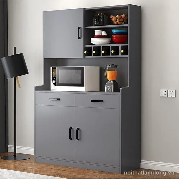 Tủ để bát đĩa bằng gỗ thiết kế thông minh GHS-51284