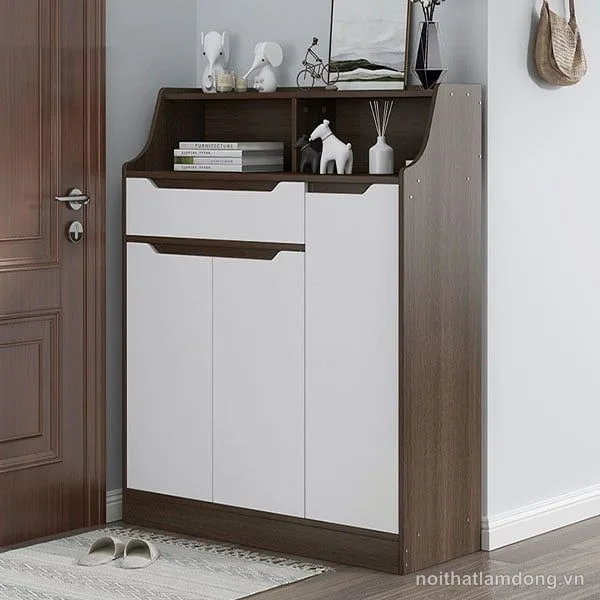 Tủ để giày dép gỗ công nghiệp MDF thiết kế đơn giản GHS-51276