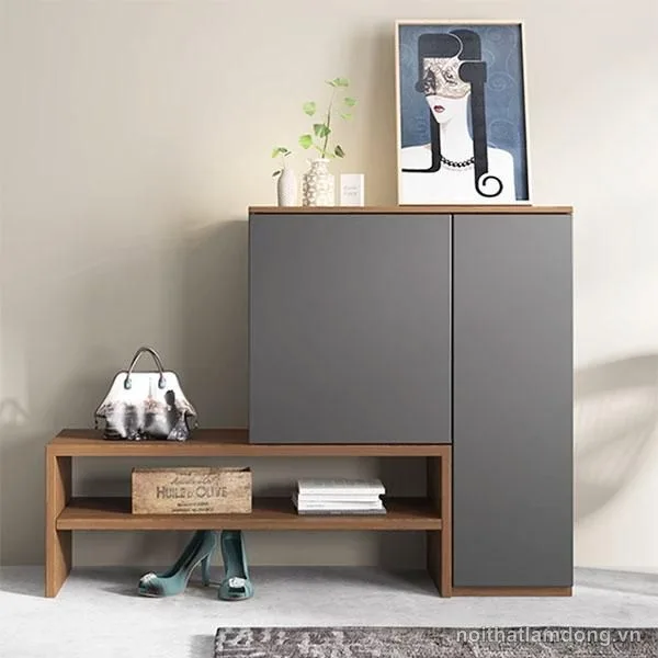 Tủ giày gỗ đơn giản thiết kế tiện lợi GHS-42060