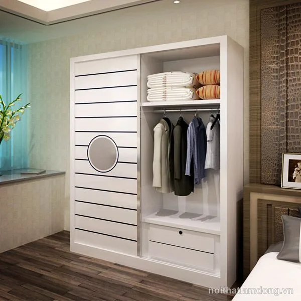 Mẫu tủ gỗ quần áo hiện đại giá rẻ GHS-5183