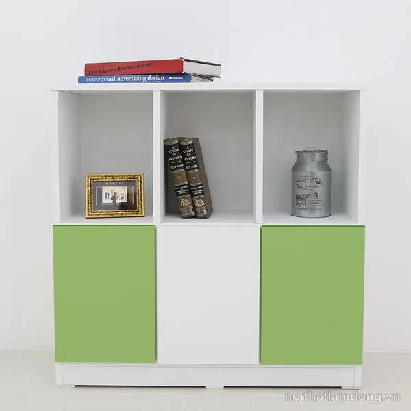 Tủ gỗ thiết kế ngăn tủ màu sắc độc đáo GHS-541