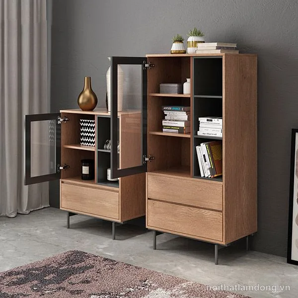 Tủ hồ sơ văn phòng gỗ công nghiệp đẹp hiện đại GHS-5688
