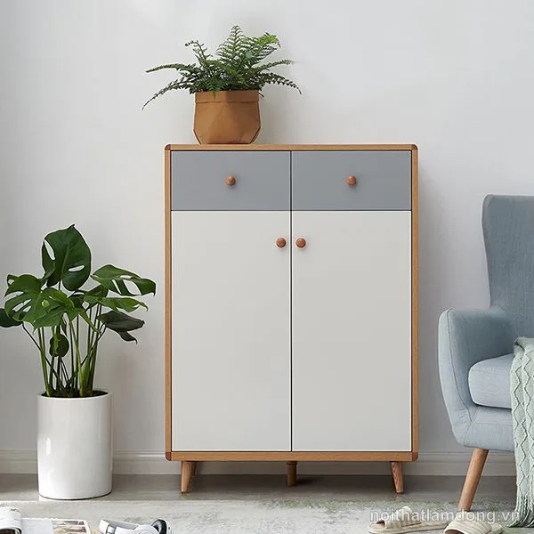Tủ kệ trang trí hiện đại cho phòng khách GHS-51837