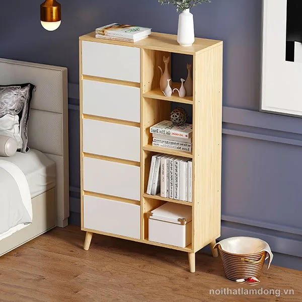 Tủ ngăn kéo phòng ngủ thiết kế thanh lịch GHS-51558