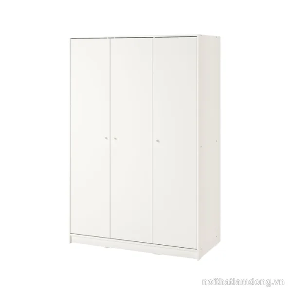 Tủ quần áo 3 cánh mở hiện đại bằng gỗ GHY-204