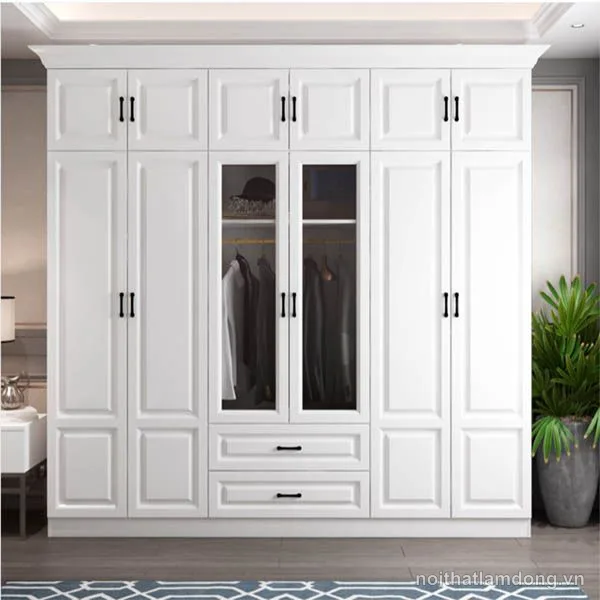 Tủ quần áo đơn giản đẹp thanh lịch GHS-51888