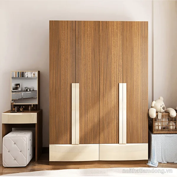 Tủ quần áo gia đình thiết kế đẹp, thanh lịch GHS-5443
