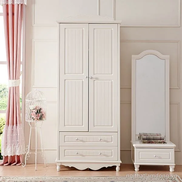 Tủ quần áo gỗ MDF thiết kế sang trọng hiện đại GHS-5765