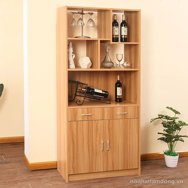 Tủ rượu gỗ công nghiệp thiết kế nhỏ gọn GHS-5583