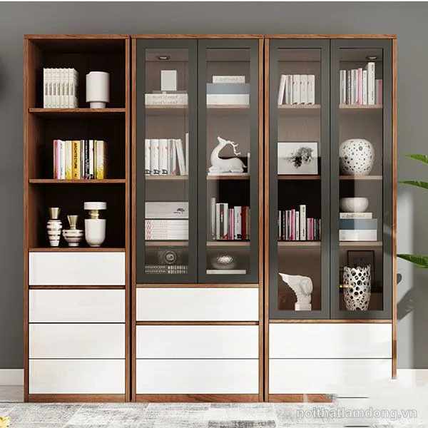 Tủ sách gia đình, tủ để tài liệu bằng gỗ công nghiệp GHS-5472