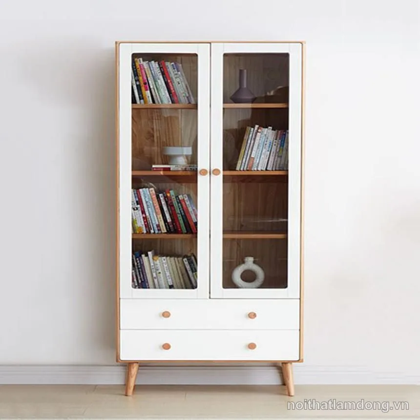 Tủ tài liệu gỗ sồi thiết kế đẹp GHS-51066