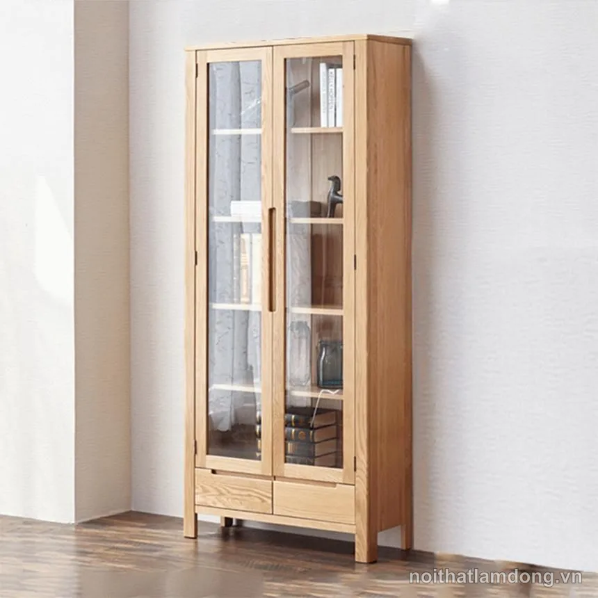 Tủ tài liệu thiết kế nhỏ gọn bằng gỗ sồi GHS-5602