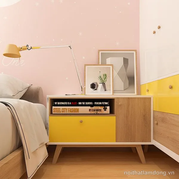 Tủ trang trí đầu giường gỗ công nghiệp GHS-5547