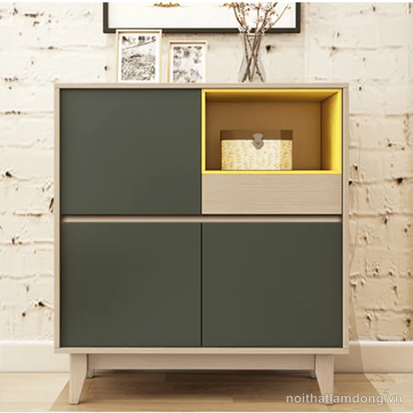 Tủ trang trí đẹp nhỏ gọn gỗ công nghiệp GHS-5618
