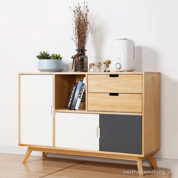 Tủ trang trí gỗ công nghiệp tiện dụng cho gia đình GHS-5655