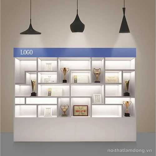 Tủ trưng bày văn phòng, tủ gỗ đa năng đẹp GHS-51636