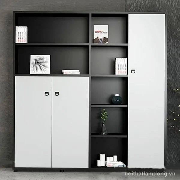 Tủ văn phòng bằng gỗ đơn giản, thanh lịch GHS-51650