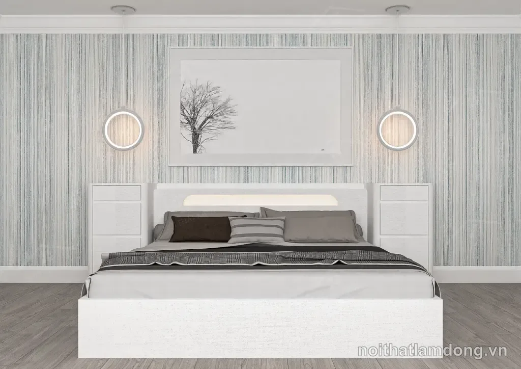 Giường gỗ công nghiệp GGCN067
