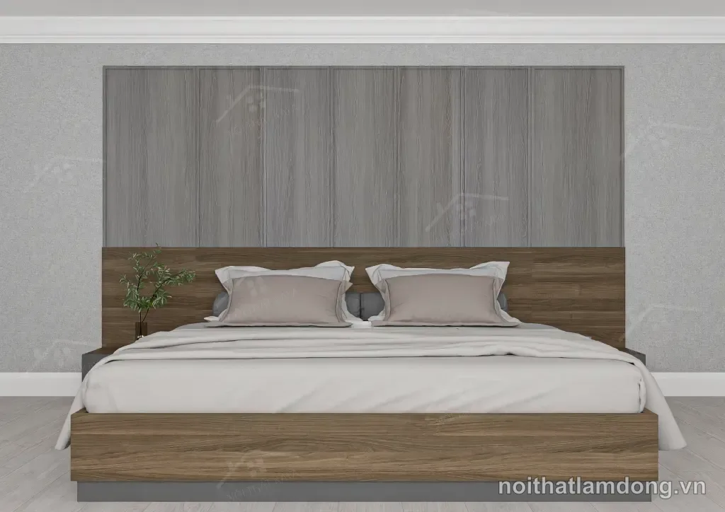 Giường gỗ công nghiệp GGCN068