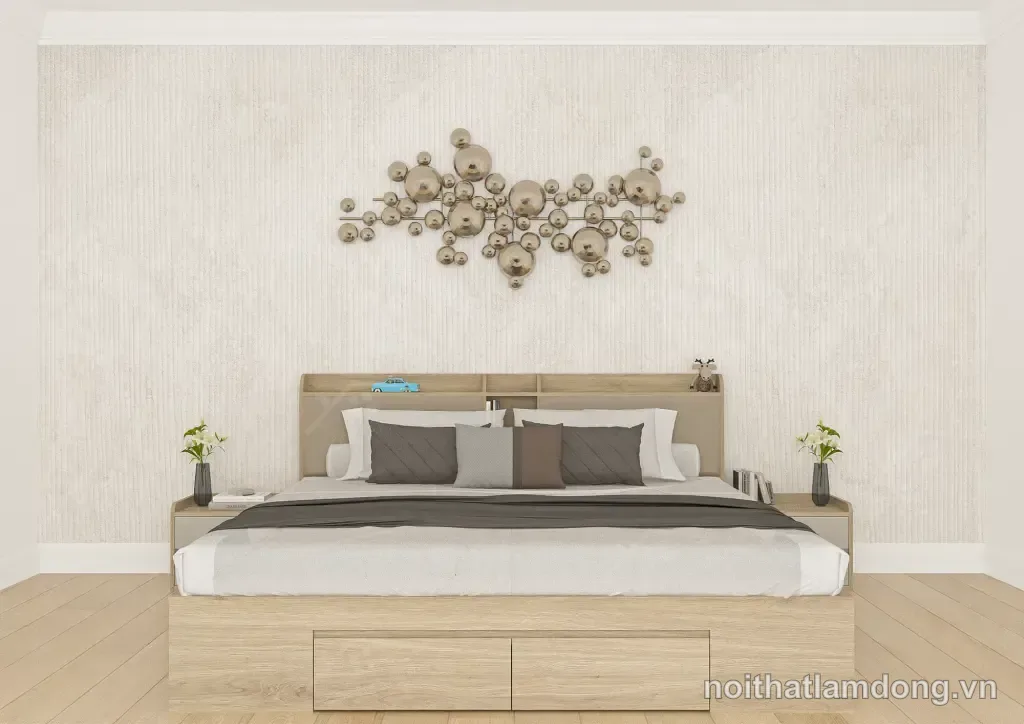 Giường gỗ công nghiệp GGCN082