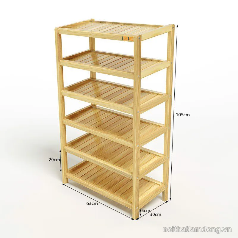Kệ Giày Dép 6 Tầng Rộng 60 cm