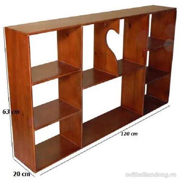 Kệ Sách Treo Tường Rộng 120cm