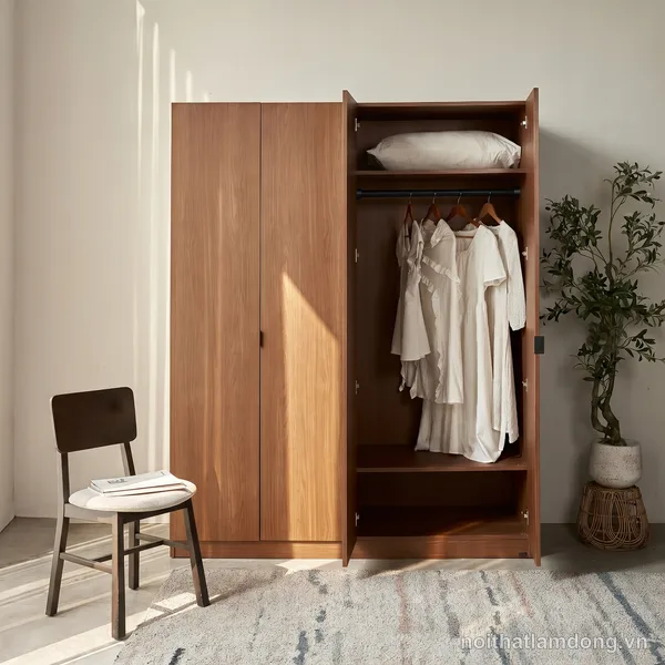 Tủ Quần Áo Gỗ 1m6 MOHO MONZA 4 Cánh